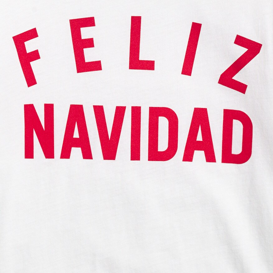 Boys' Feliz Navidad long-sleeve graphic tee WHITE boys' feliz navidad long-sleeve graphic tee for boys