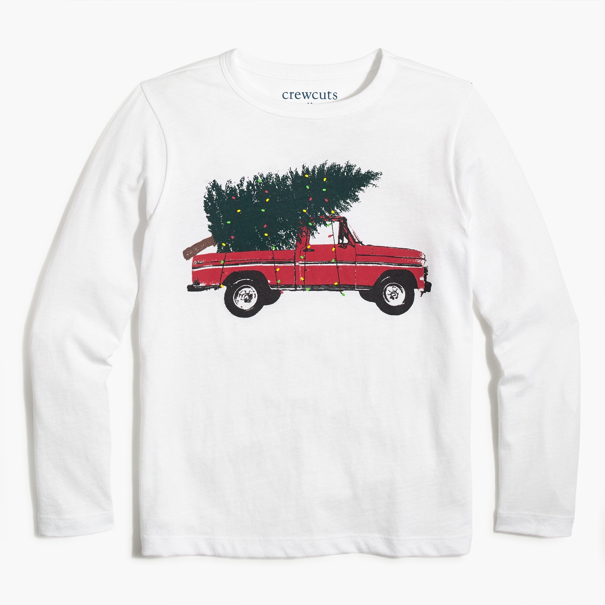 Boys' long-sleeve tree in truck graphic tee
