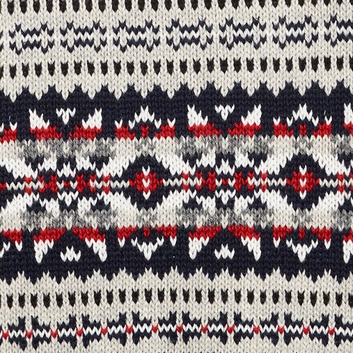 Boys' cotton Fair Isle sweater GREY SILAS FAIRISLE boys' cotton fair isle sweater for boys