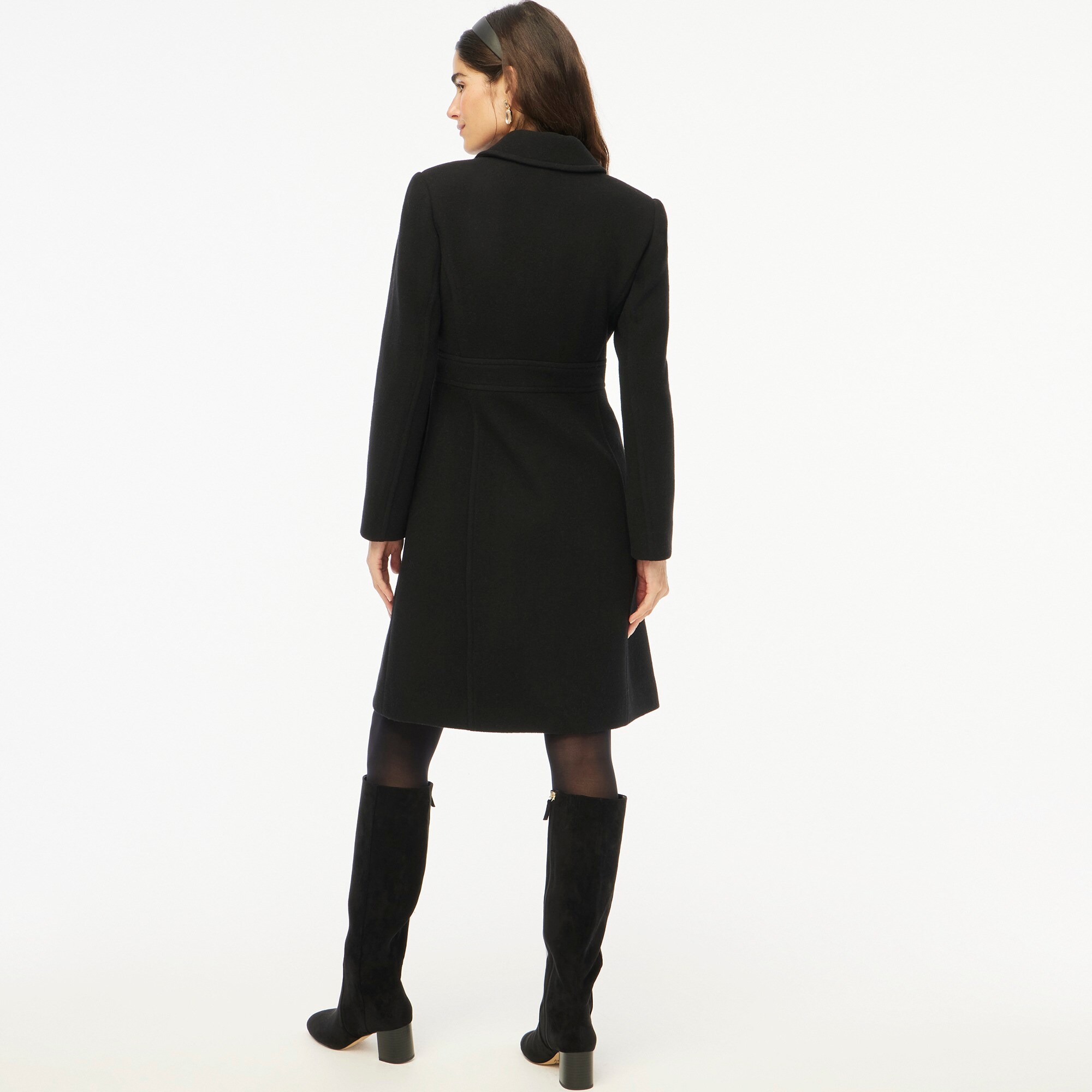 Wool-blend lady day coat