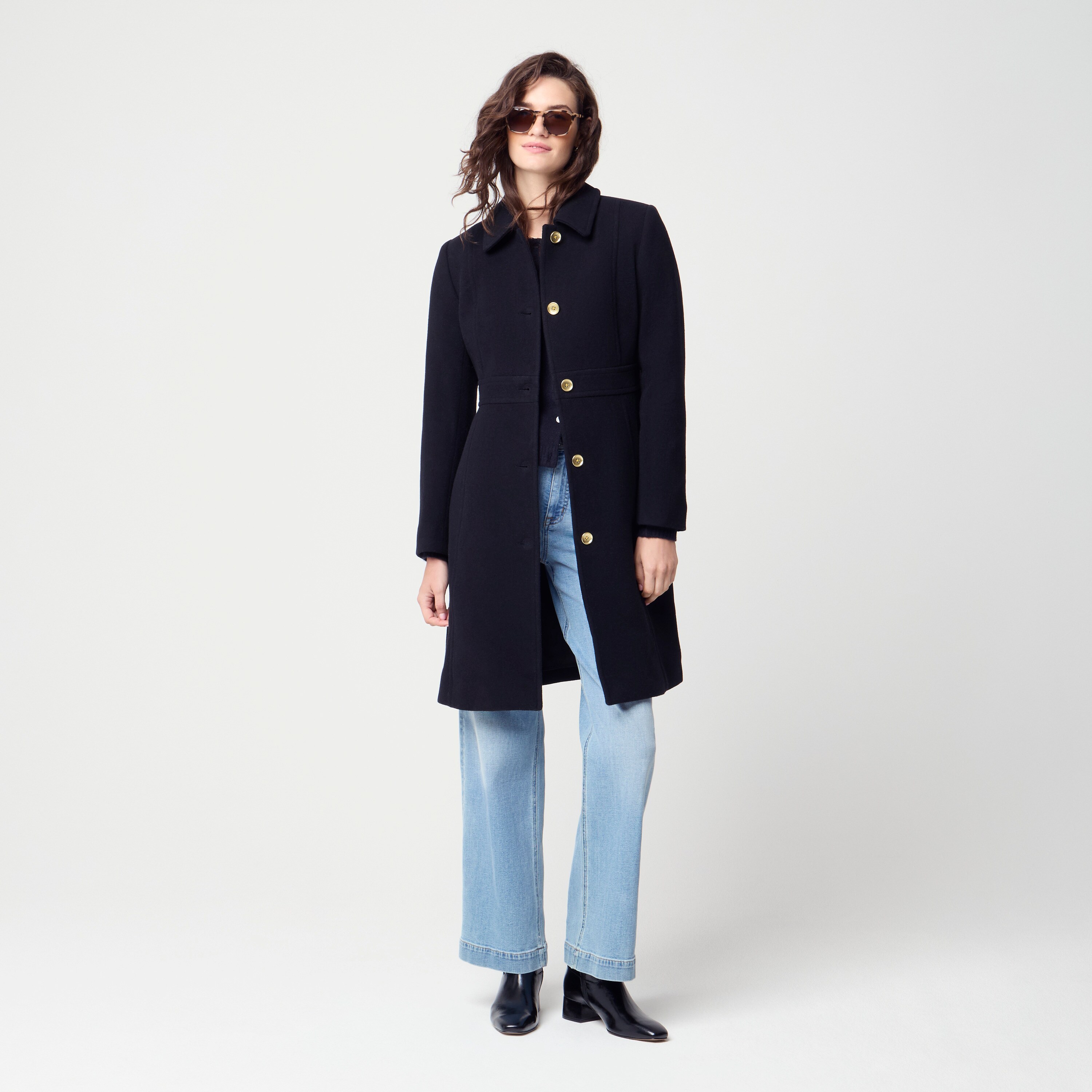 Wool-blend Lady Day Coat For Women | Factory