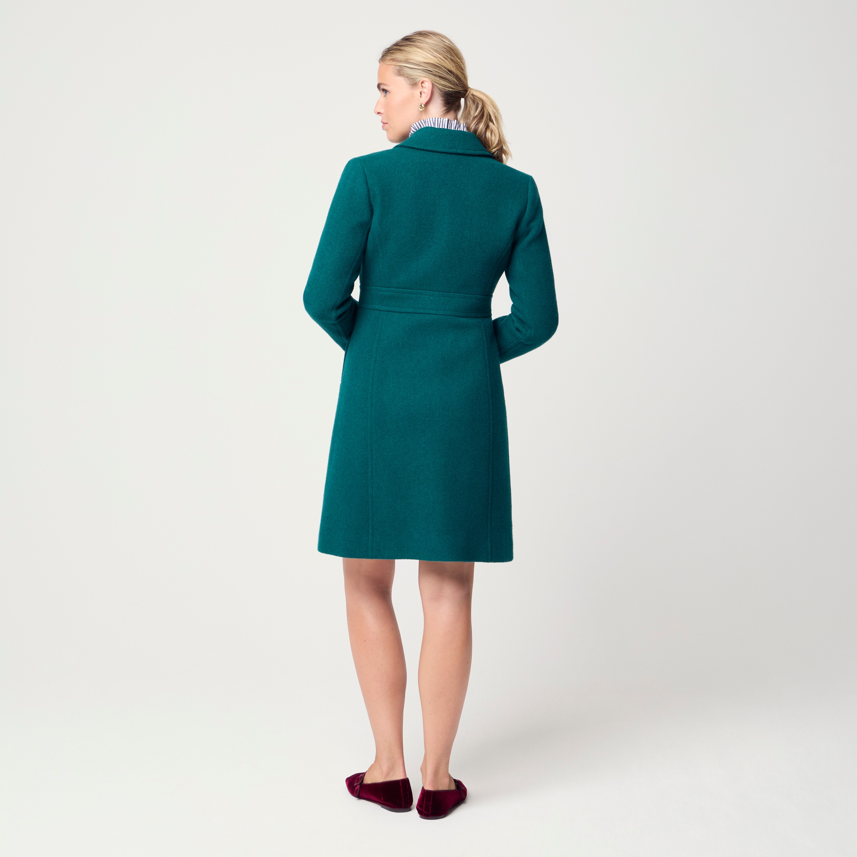 Wool-blend Lady Day Coat For Women | Factory