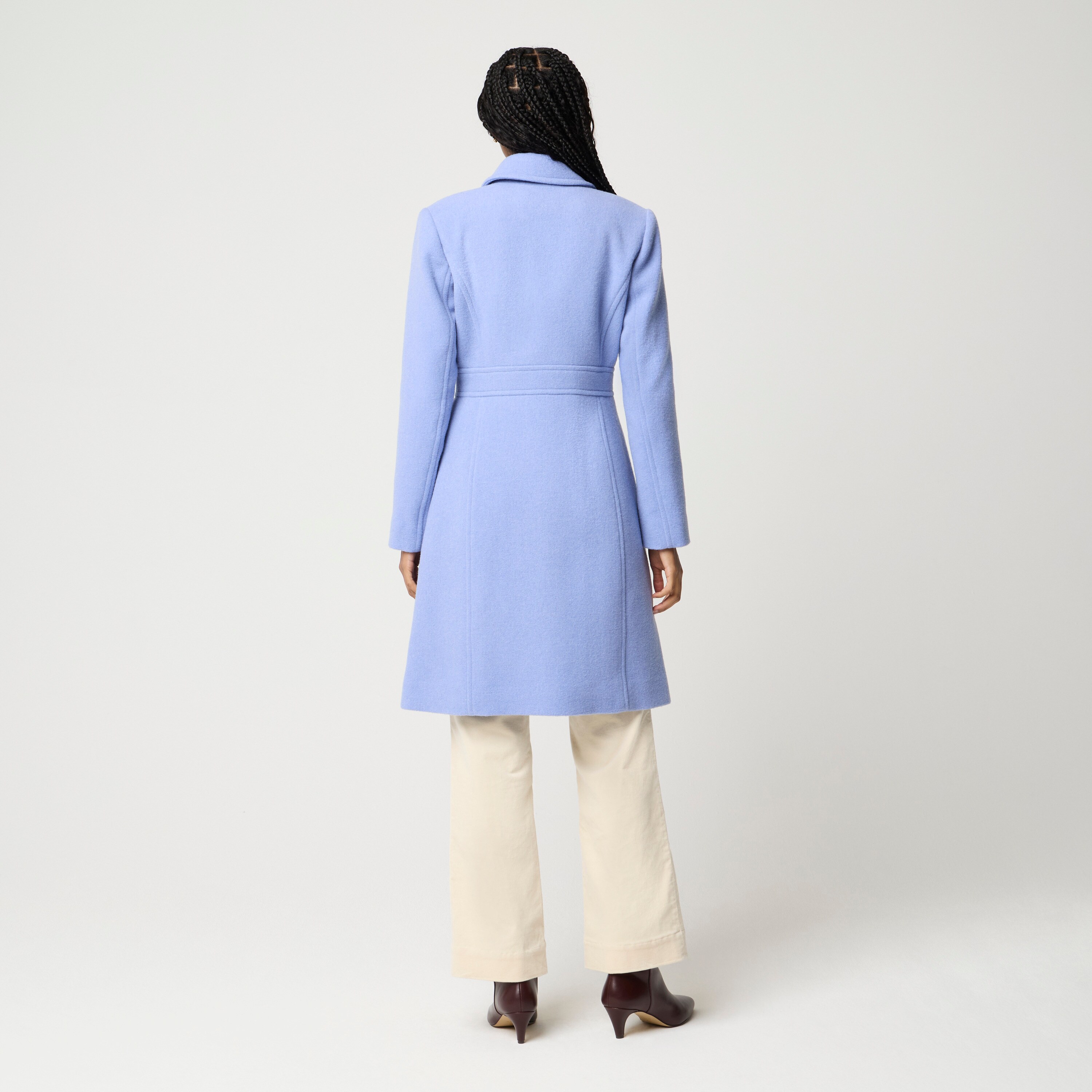 Wool-blend lady day coat
