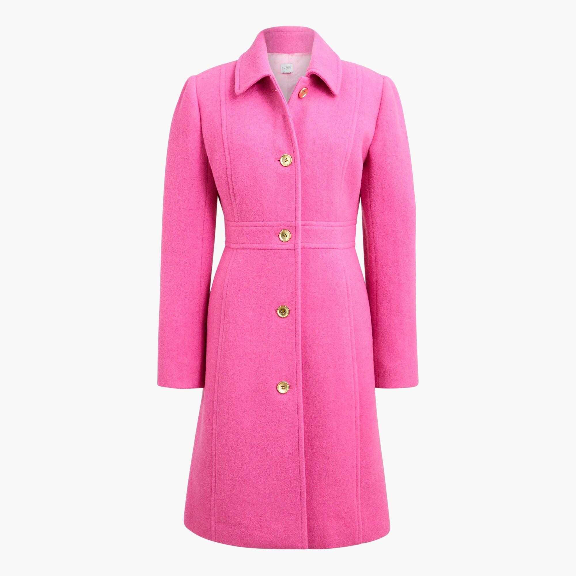 Wool-blend lady day coat