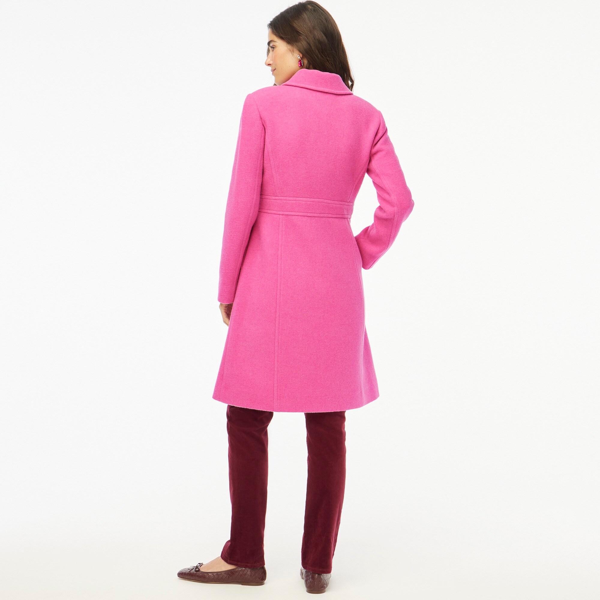 Wool-blend lady day coat