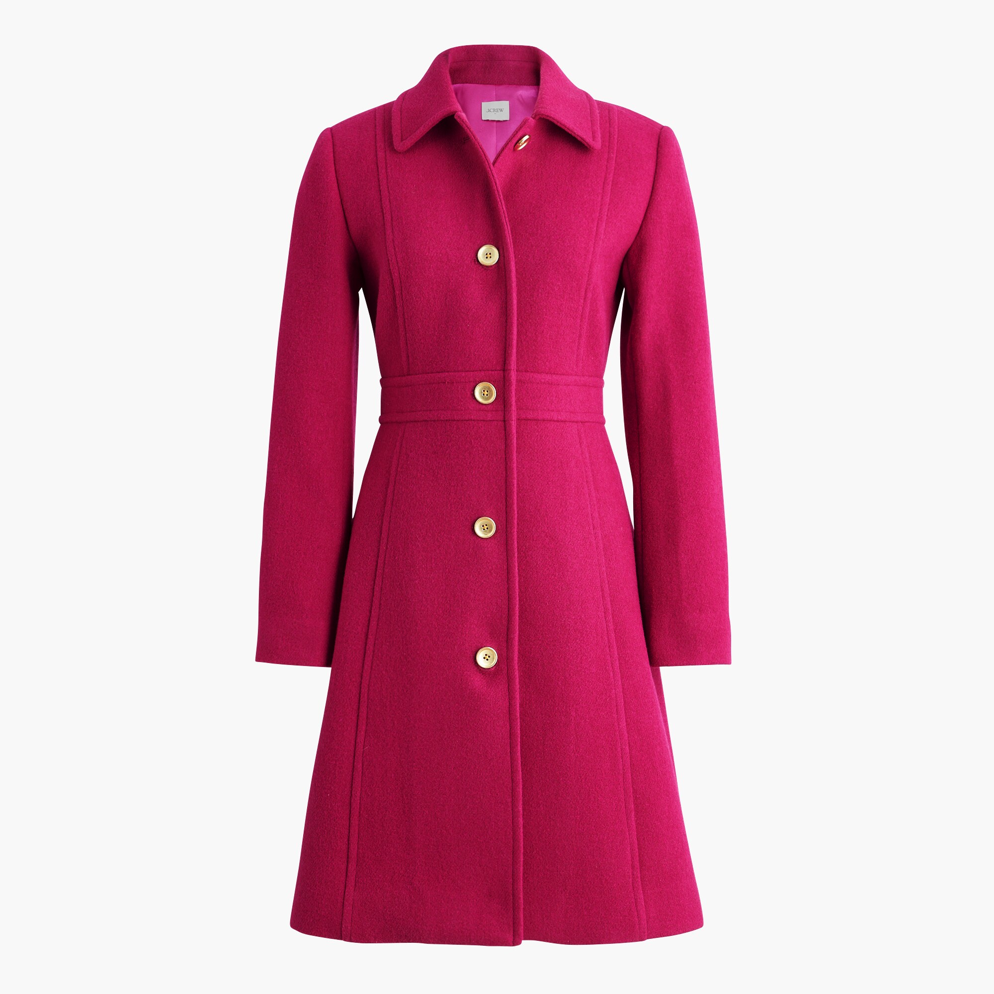 Wool-blend lady day coat