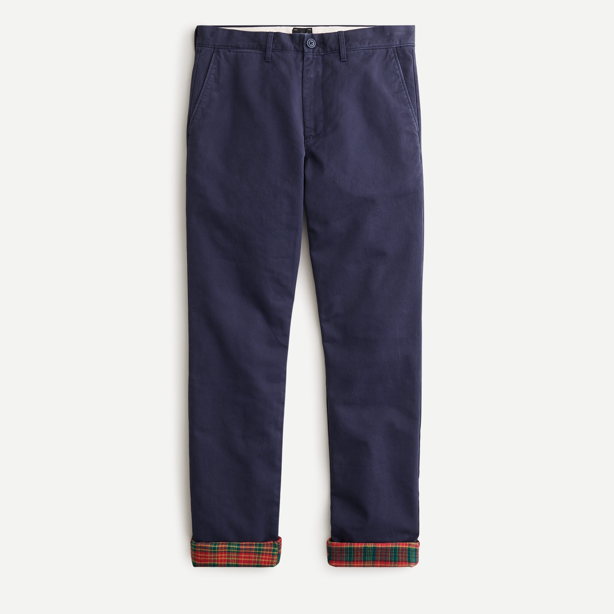 j crew men's flannel lined jeans