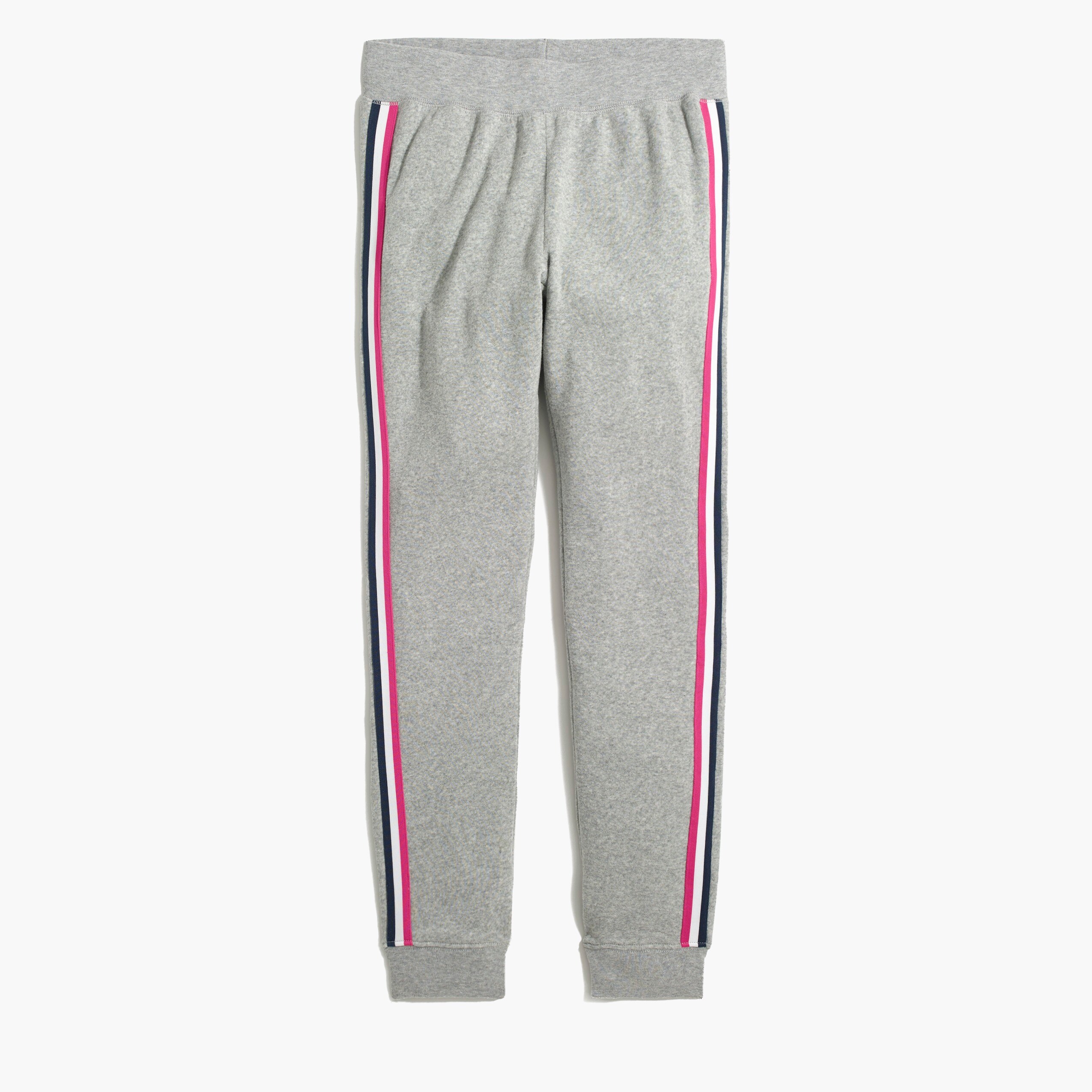 fleece pant with side stripe for women