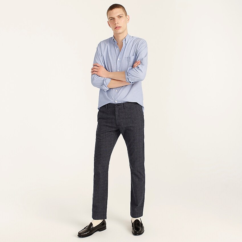 j.crew: 484 slim-fit pant in brushed twill for men, right side, view zoomed