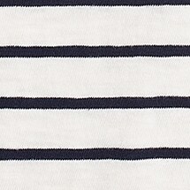 Striped girlfriend crewneck tee MARKER STRIPE IVORY NAV factory: striped girlfriend crewneck tee for women