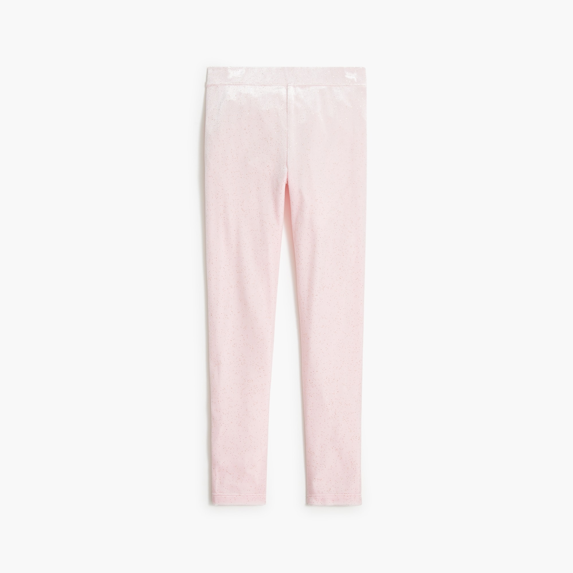 Girls' sparkle velvet leggings