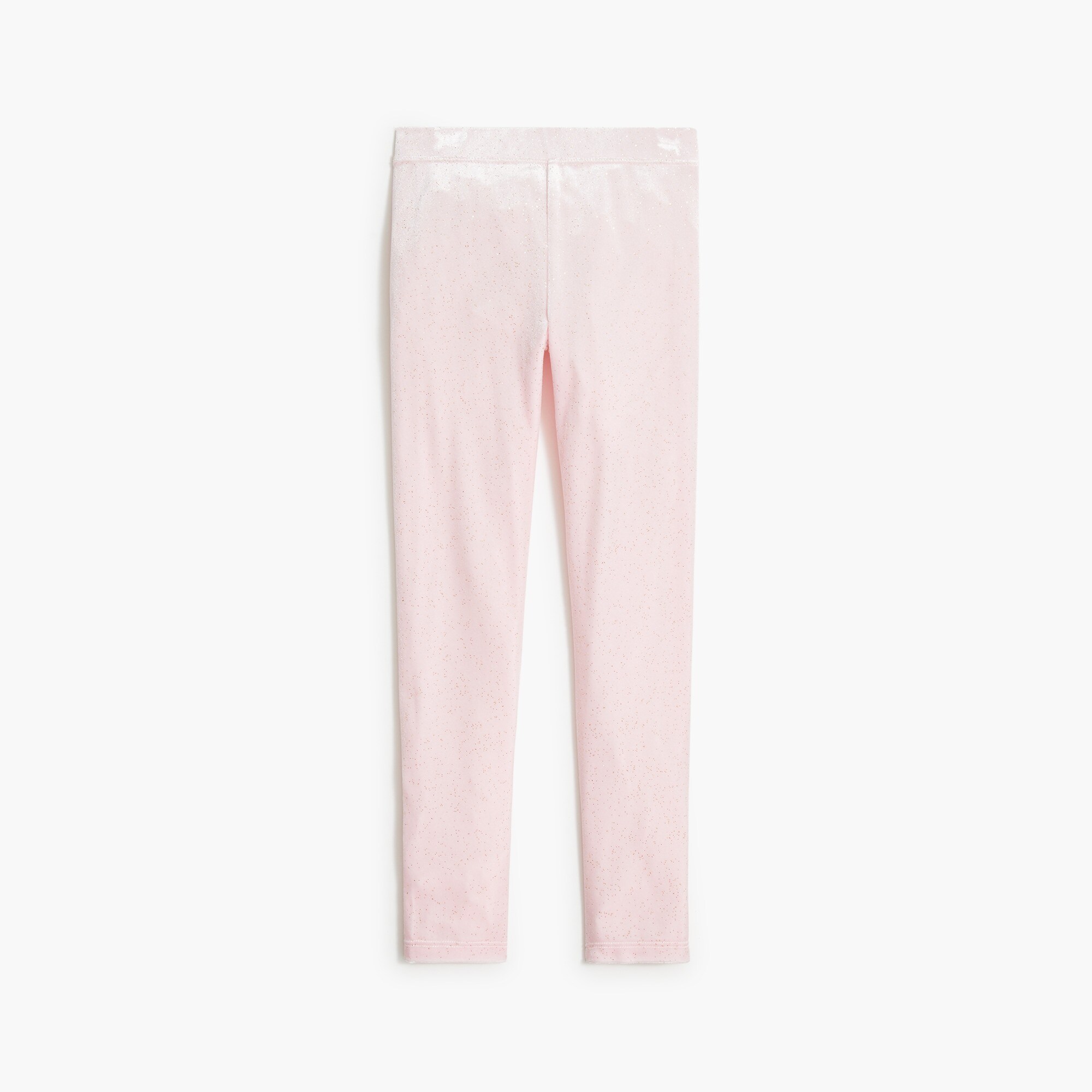 Girls' sparkle velvet leggings