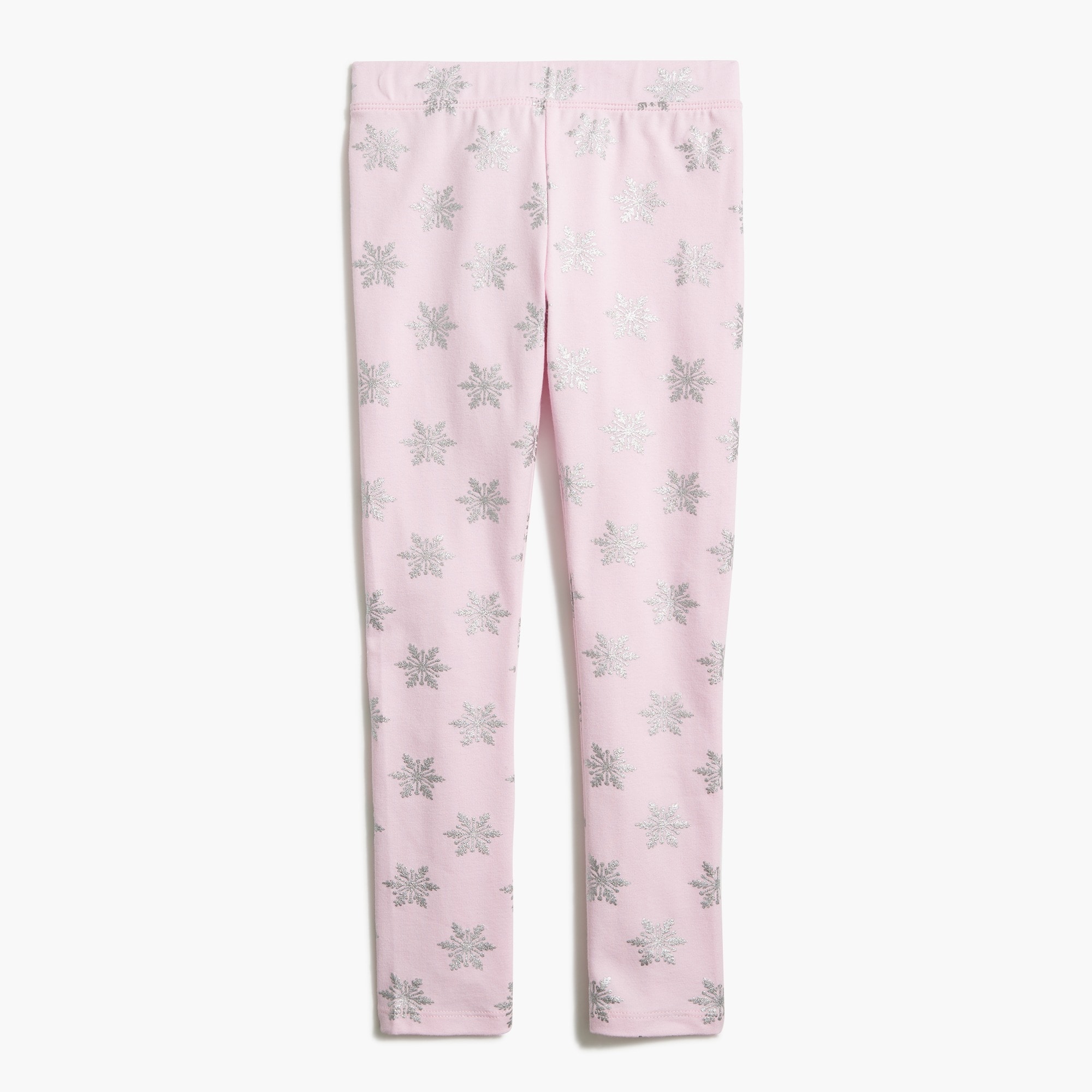girls snowflake leggings