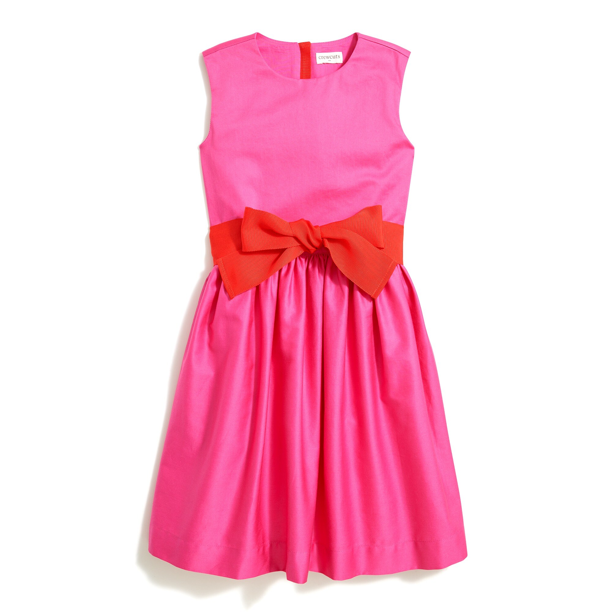 cotton dress with sash for girls