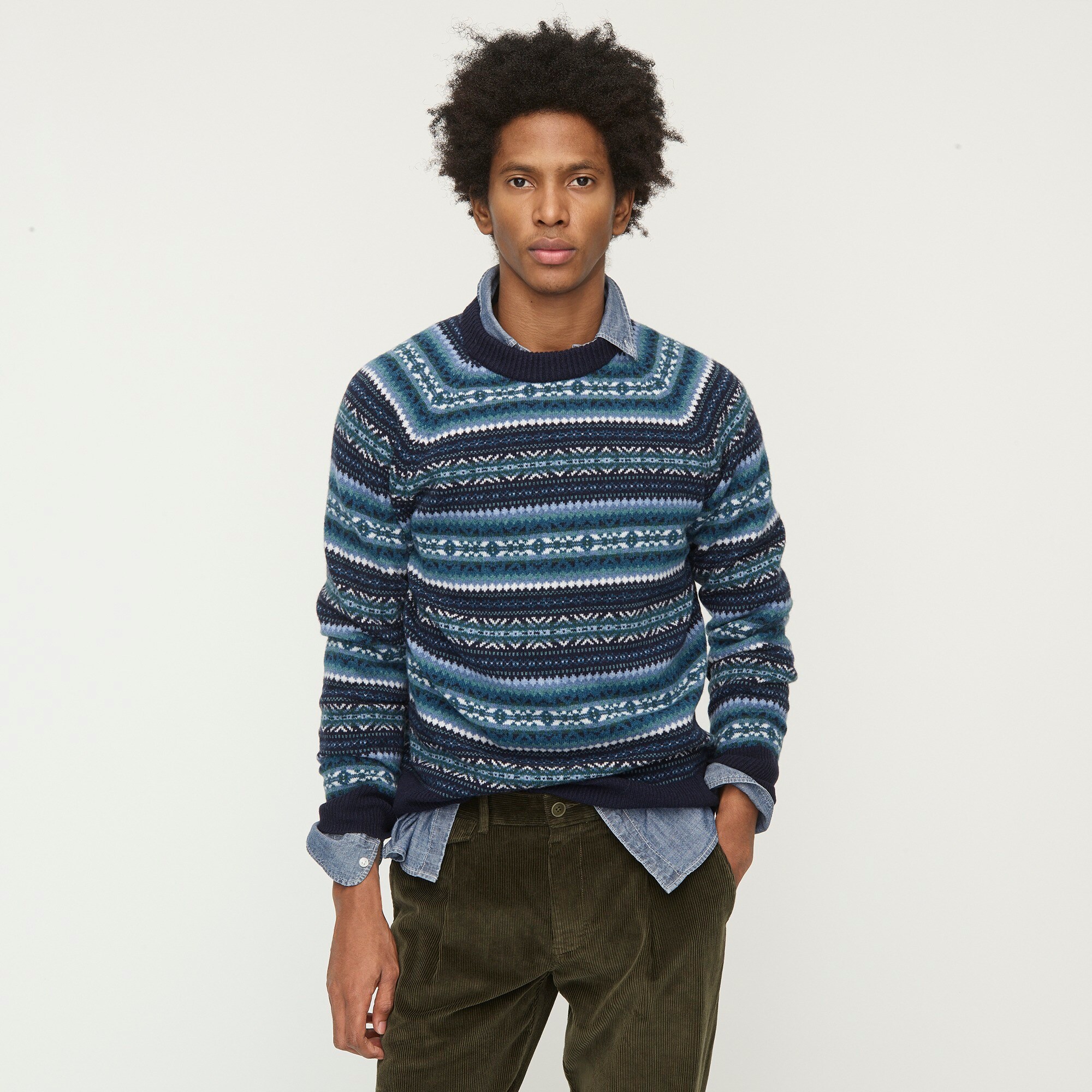 j crew lambswool sweater mens