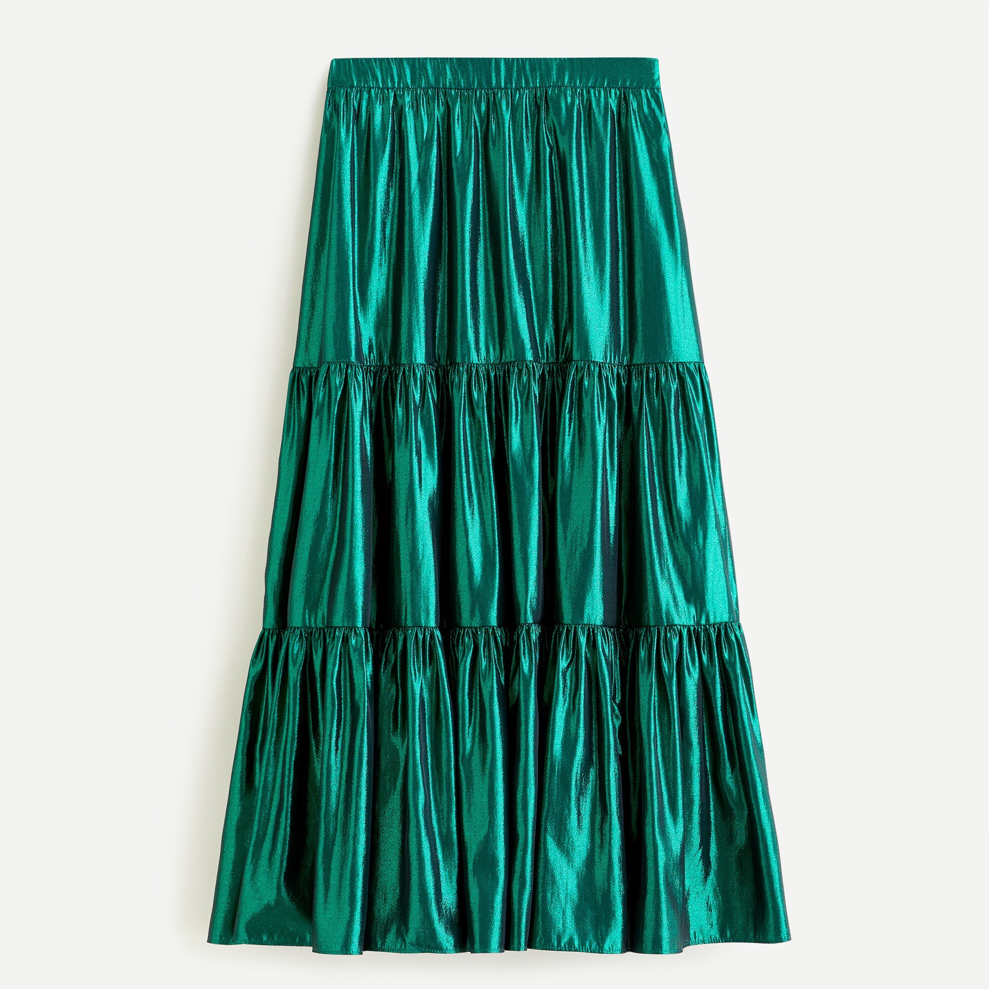 j crew metallic skirt