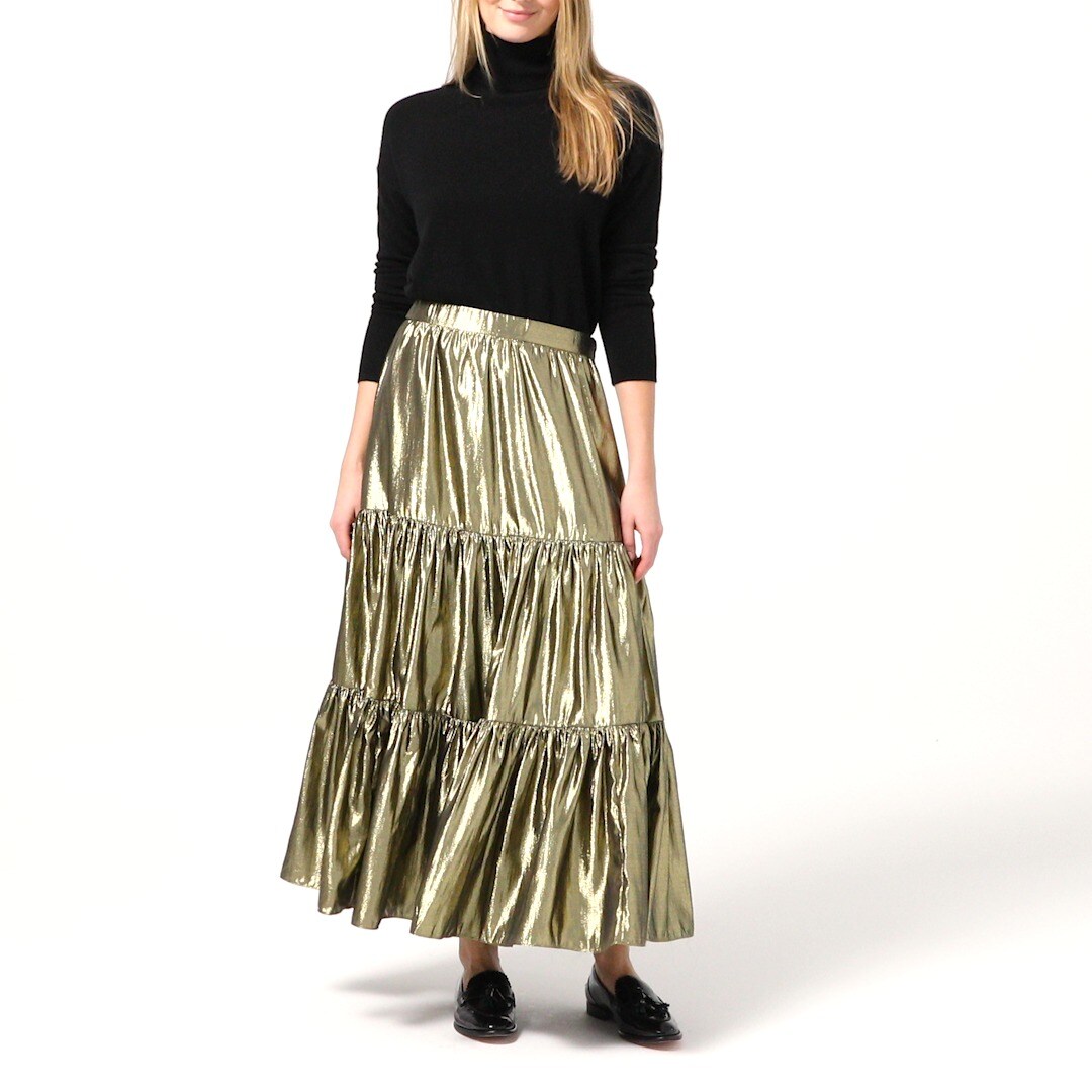 plaid maxi skirt video