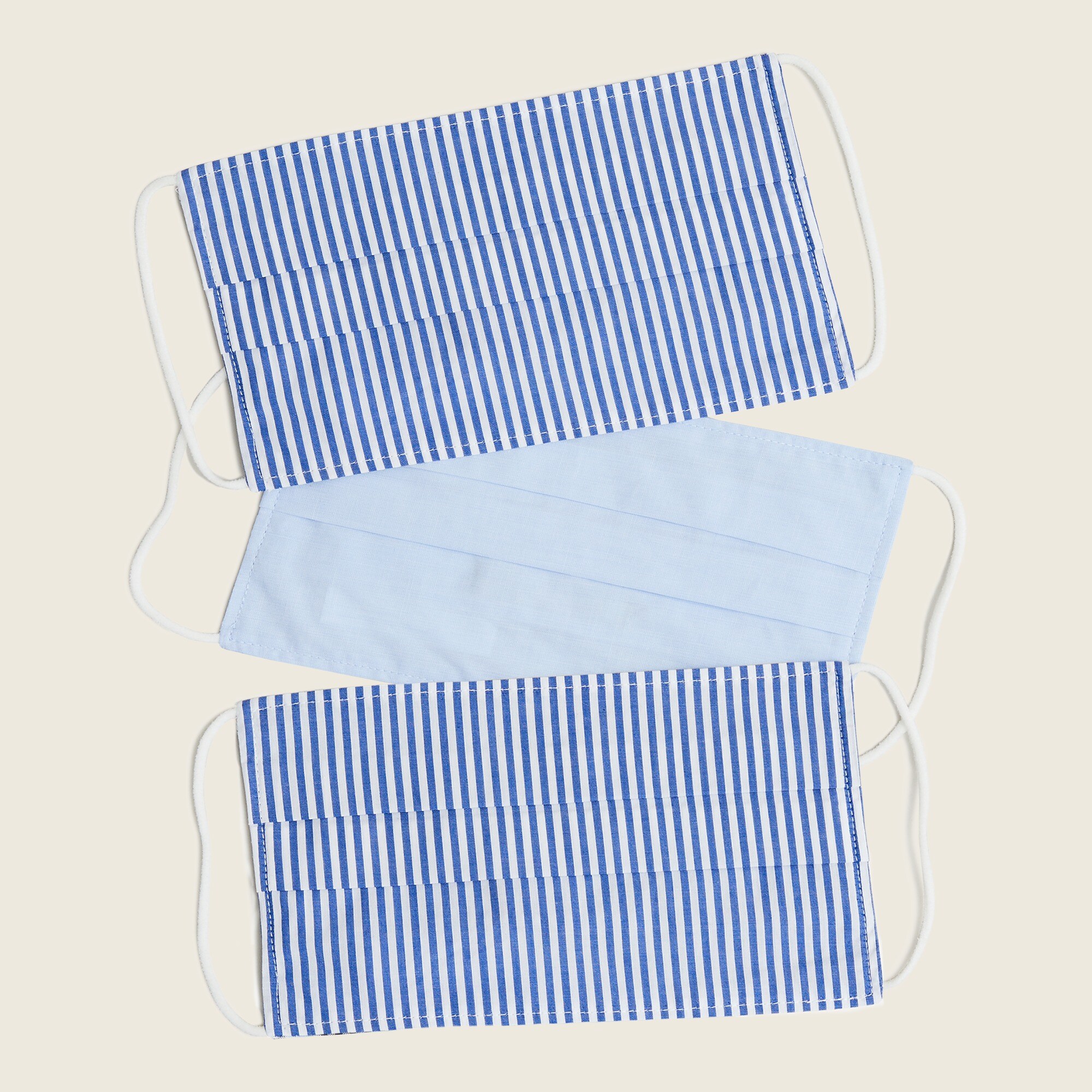 Pack-of-three nonmedical face masks in mixed prints