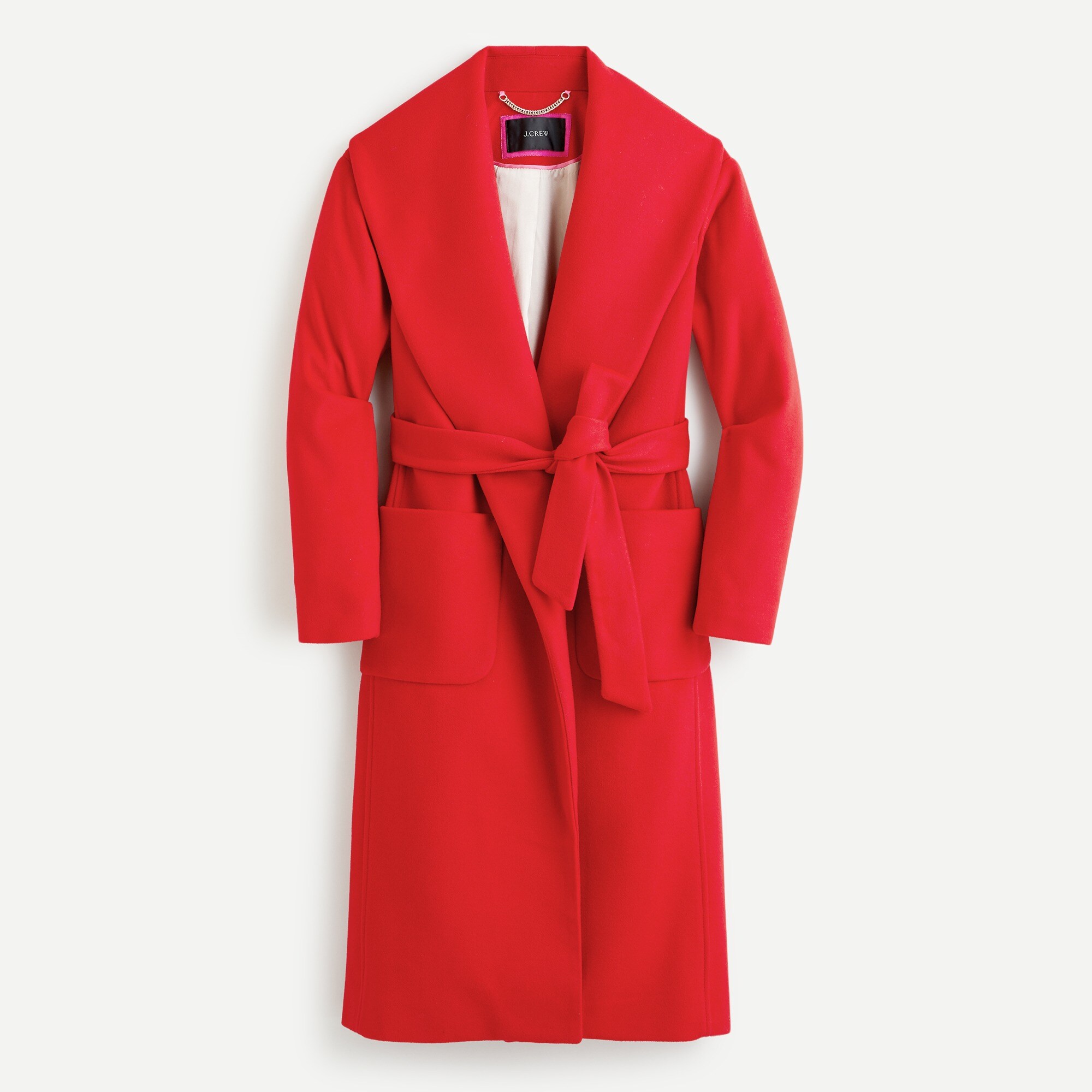 Wrap coat in Italian wool-cashmere