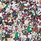 Girls' glitter ballet pumps NAVY MULTI girls' glitter ballet pumps for girls