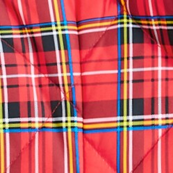 Quilted Regent blazer-jacket in red Stewart tartan with PrimaLoft® RED BLACK MULTI 