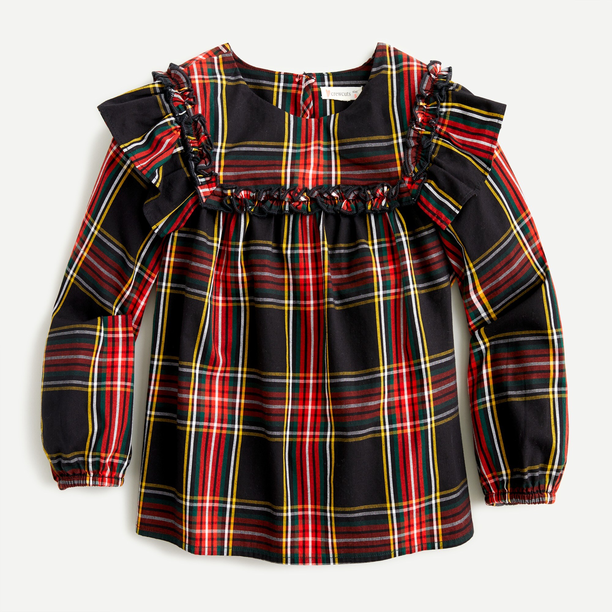 girls tartan tops
