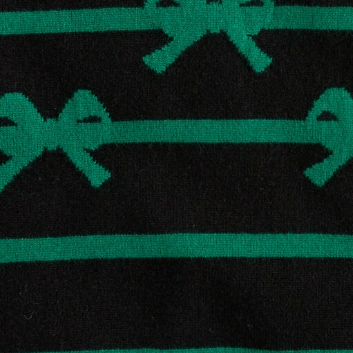Cashmere crewneck sweater with bow stripes MUSLIN CHARCOAL j.crew: cashmere crewneck sweater with bow stripes for women