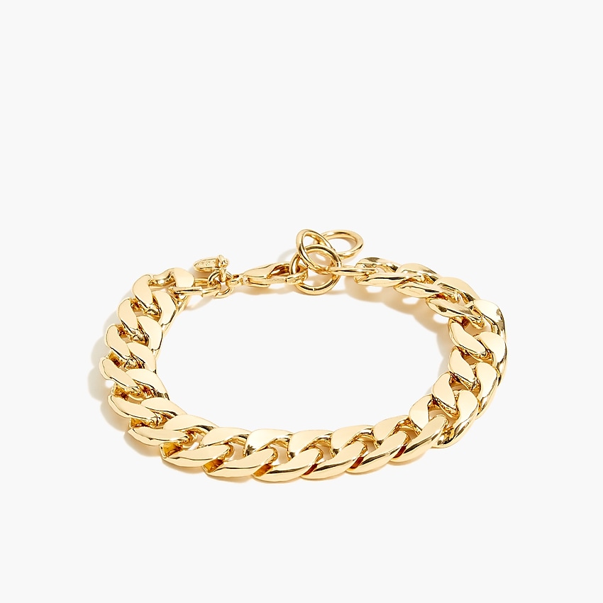 factory: curb chain  link bracelet for women, right side, view zoomed
