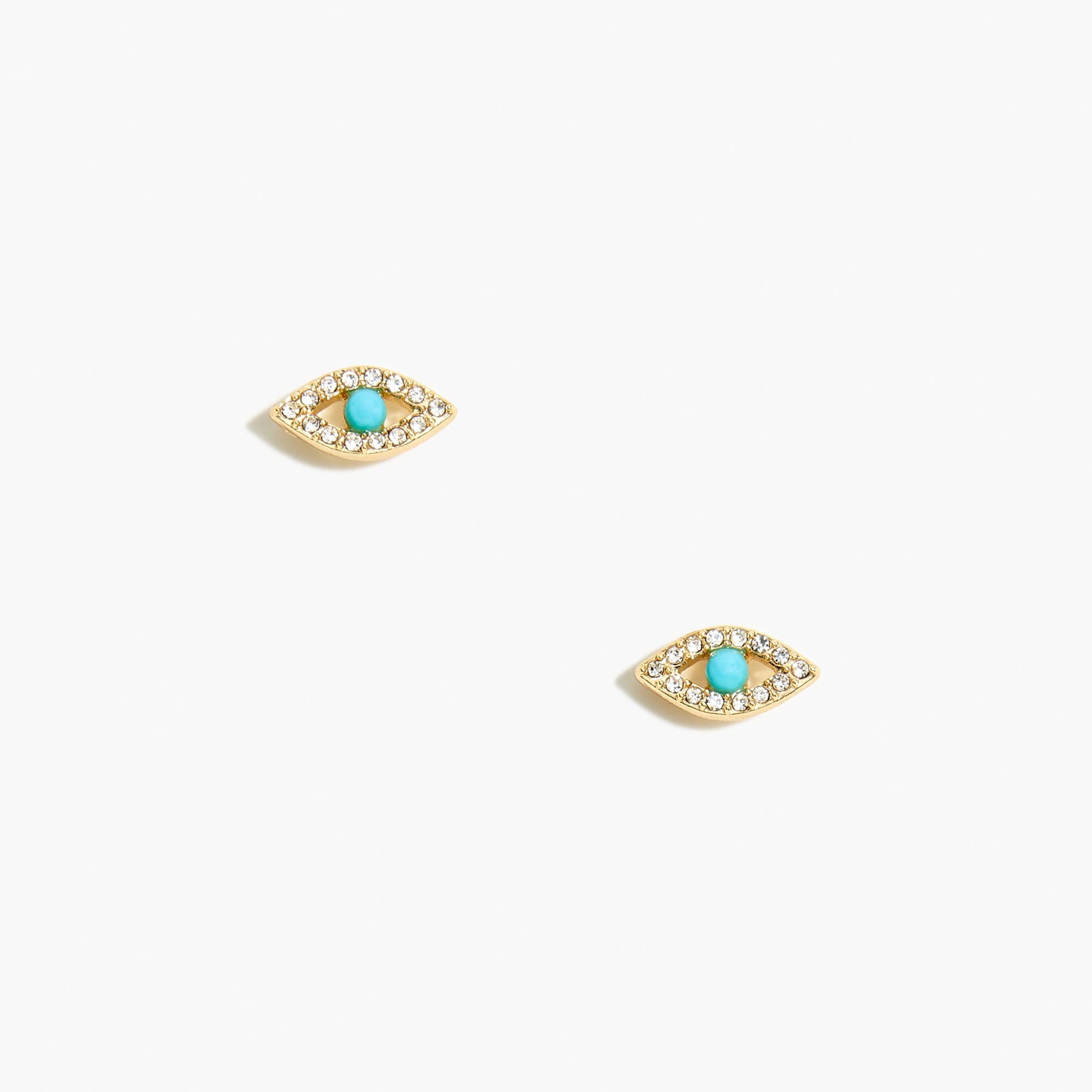 Evil eye stud earrings