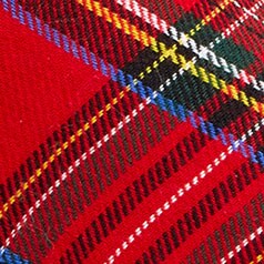 Plaid smoking loafers STEWART TARTAN BLACK RE 