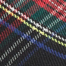 Plaid smoking loafers STEWART TARTAN BLACK RE 