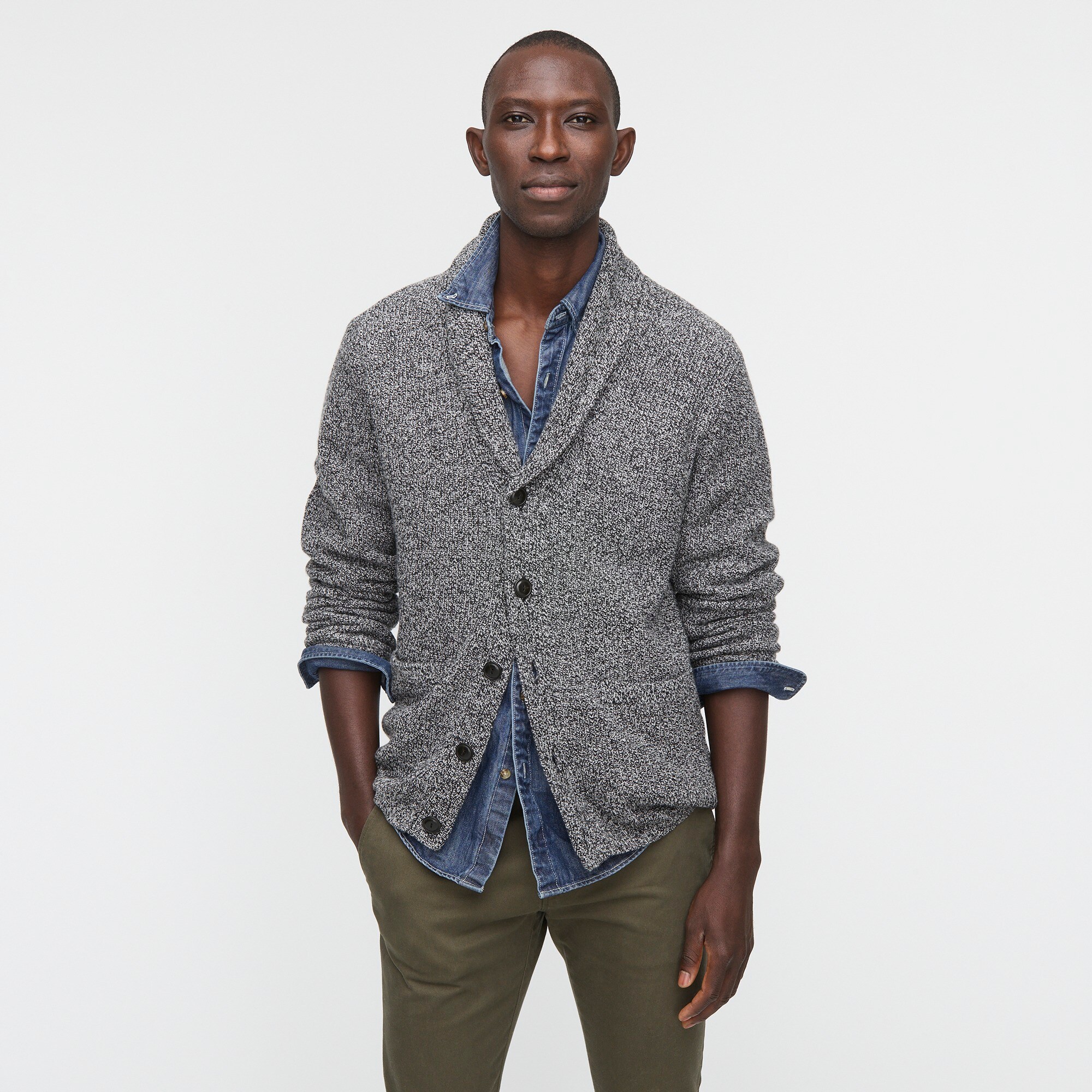 rugged cardigan