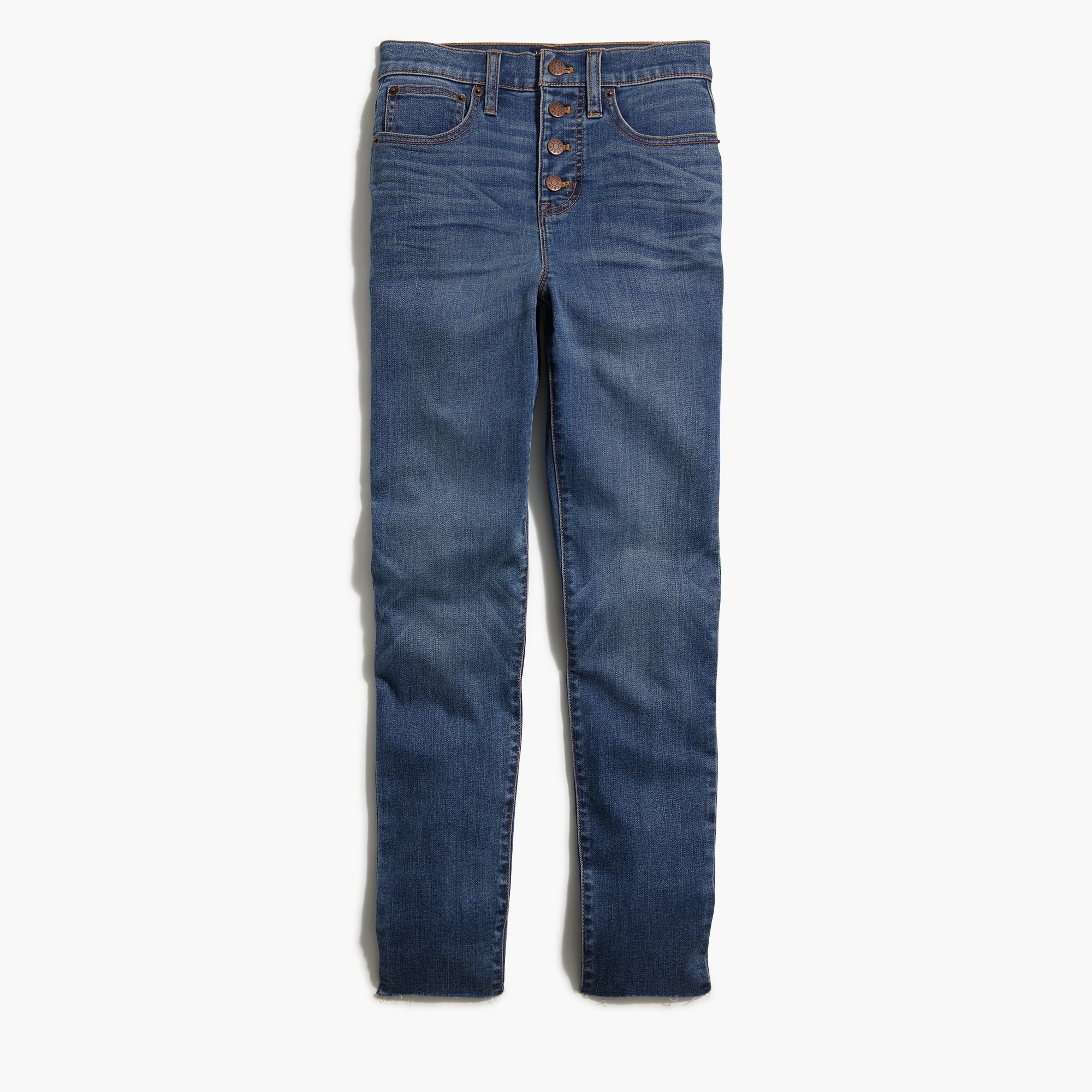 10" highest-rise button-fly skinny jean in vintage cape wash