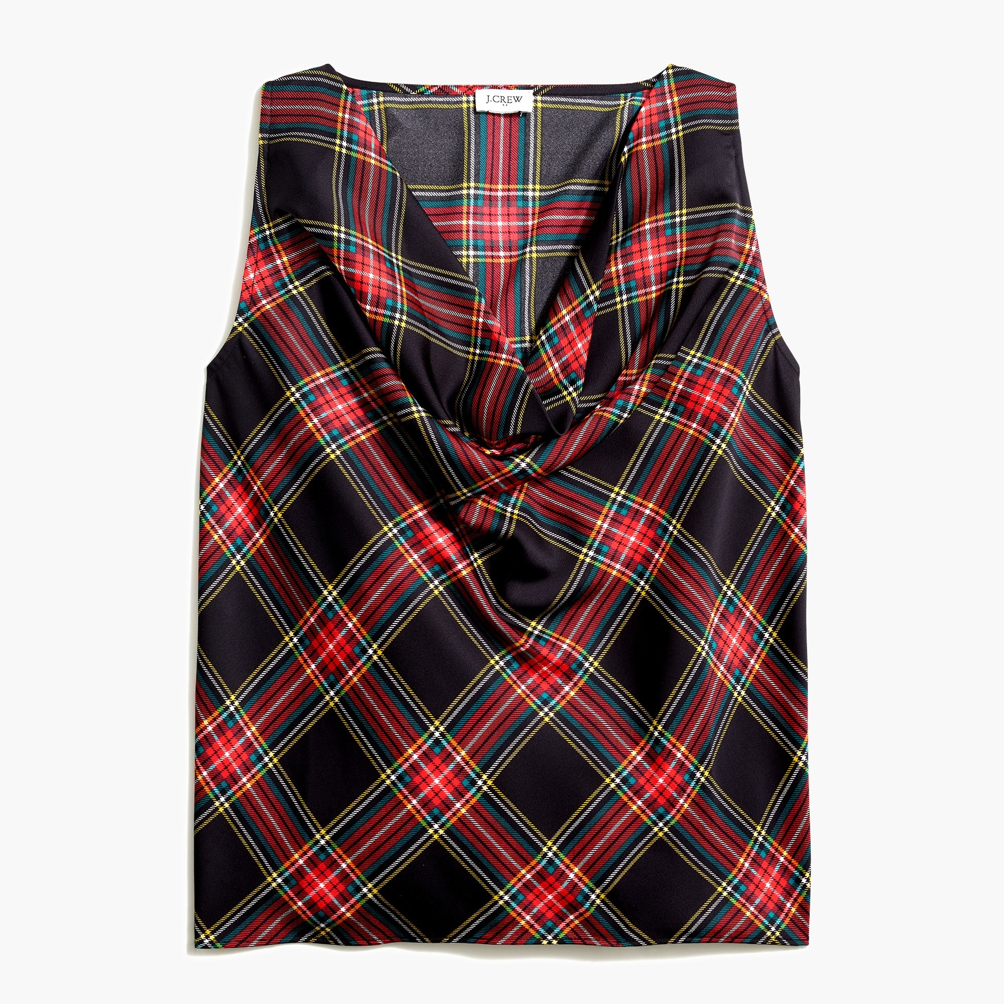 Sleeveless cowlneck top