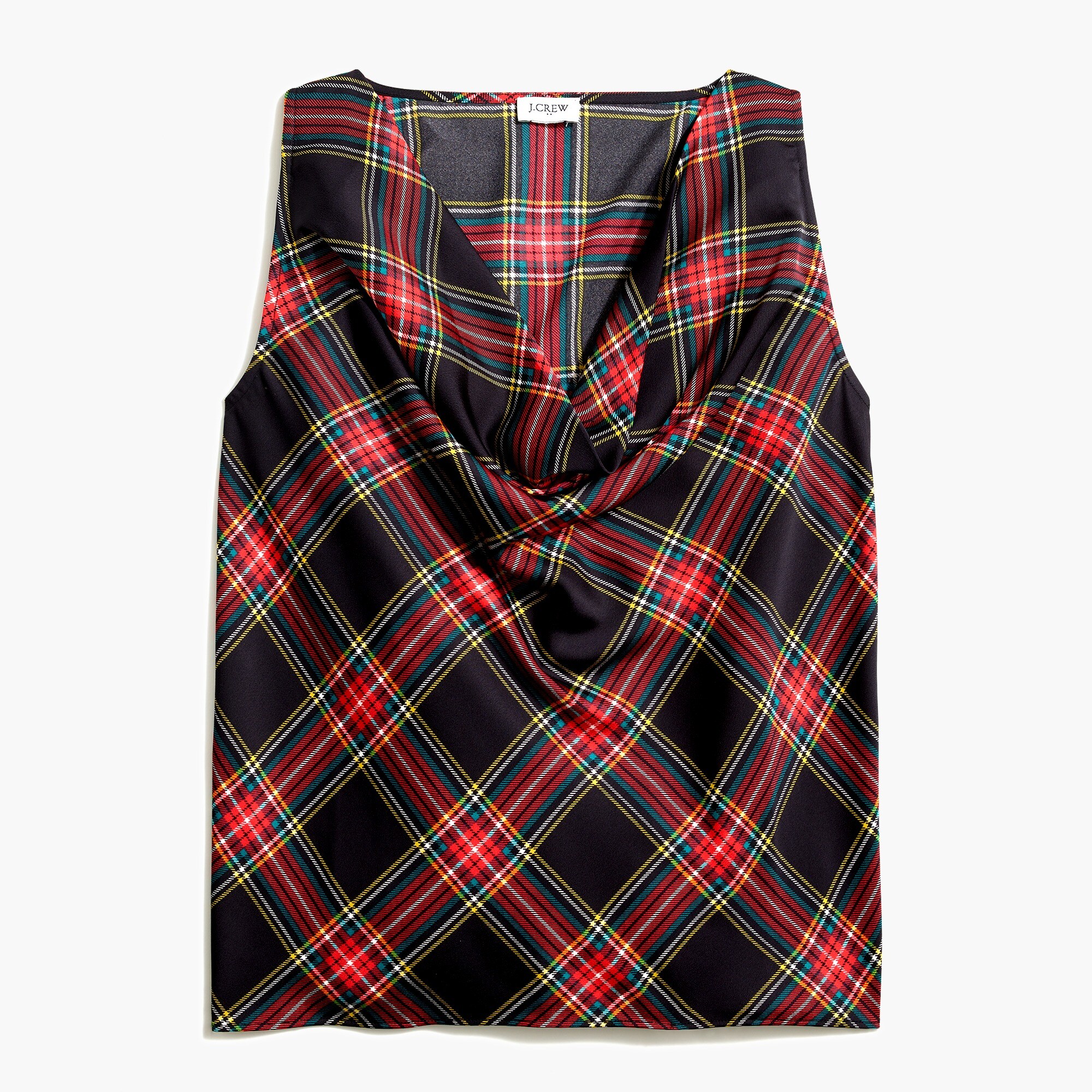 Sleeveless cowlneck top