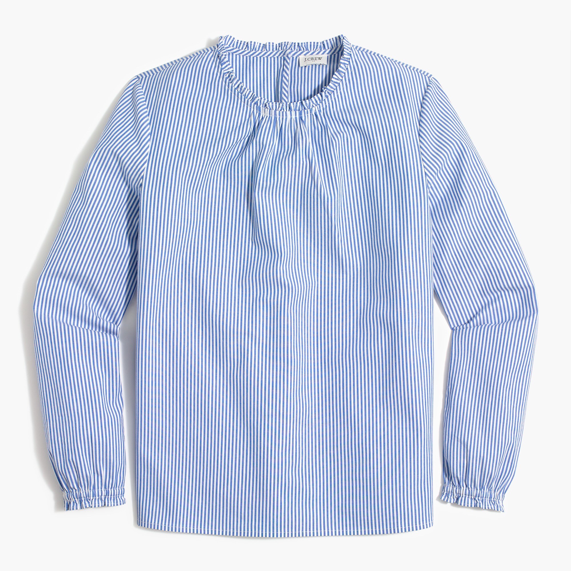 top with ruffled neck and sleeves for women