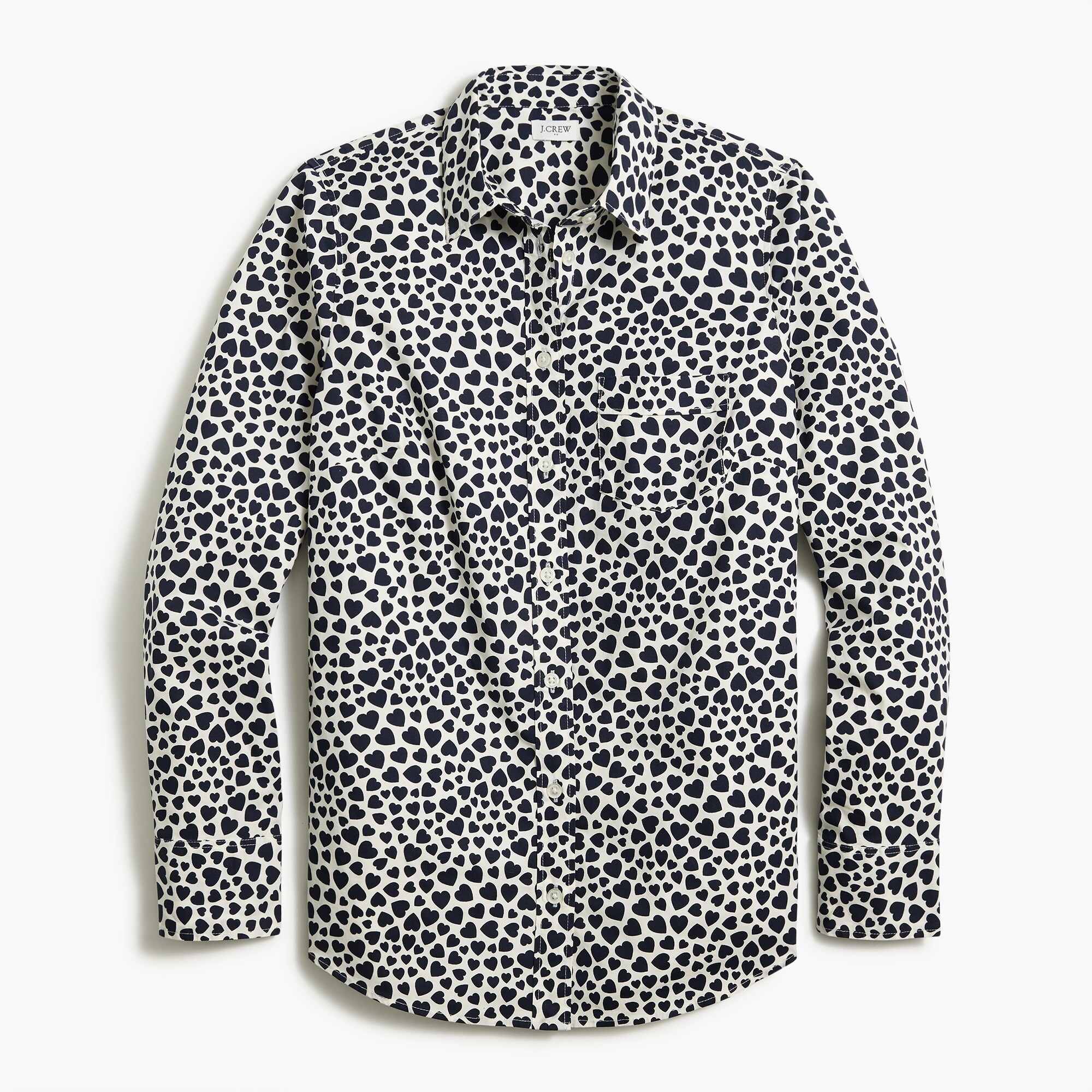 stretch poplin shirt in signature fit for women
