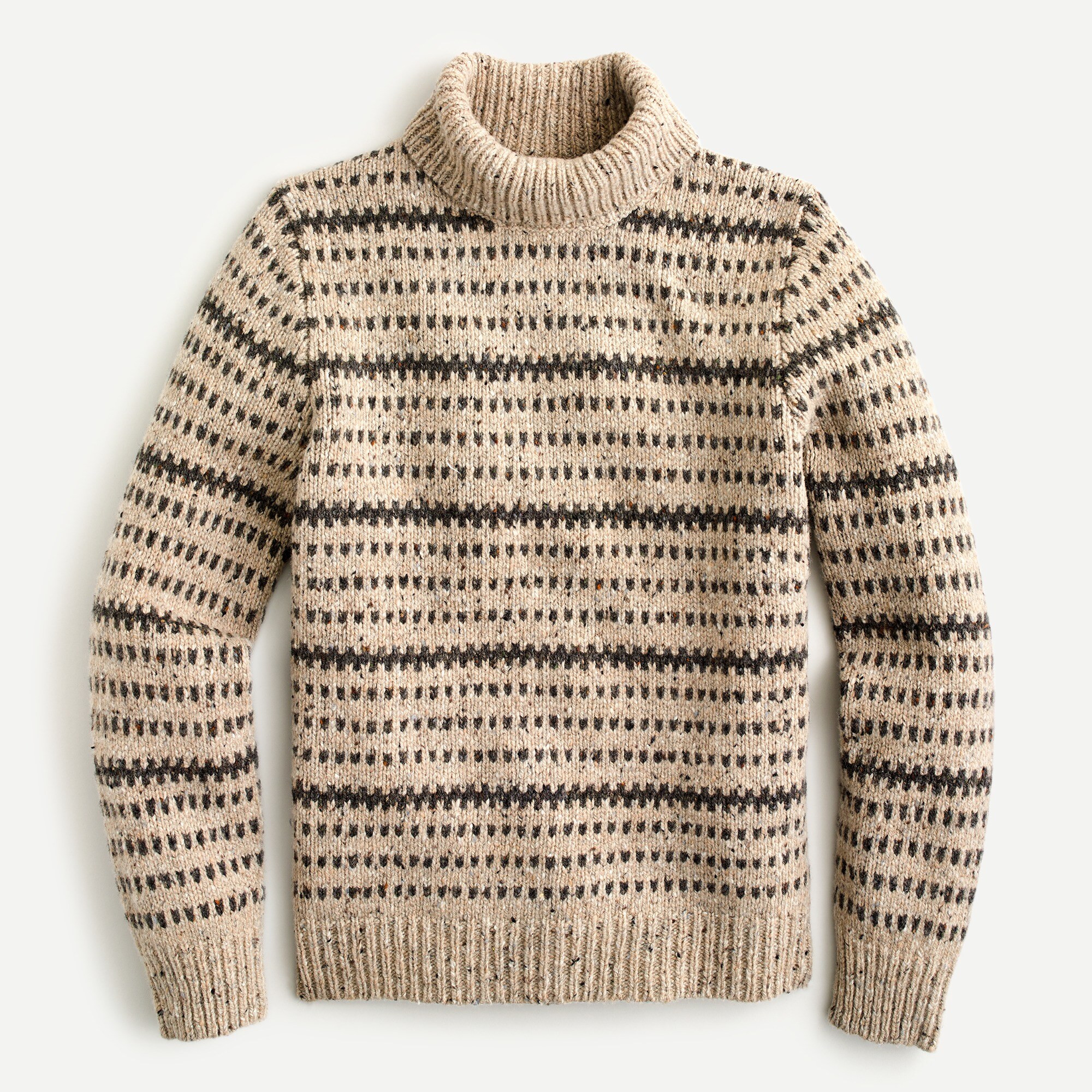 Donegal-stripe turtleneck sweater in wool
