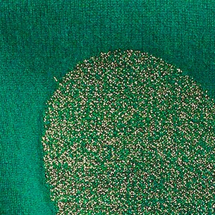 Cashmere crewneck sweater with Lurex® metallic heart AUTUMN PINE SPARKLE j.crew: cashmere crewneck sweater with lurex® metallic heart for women