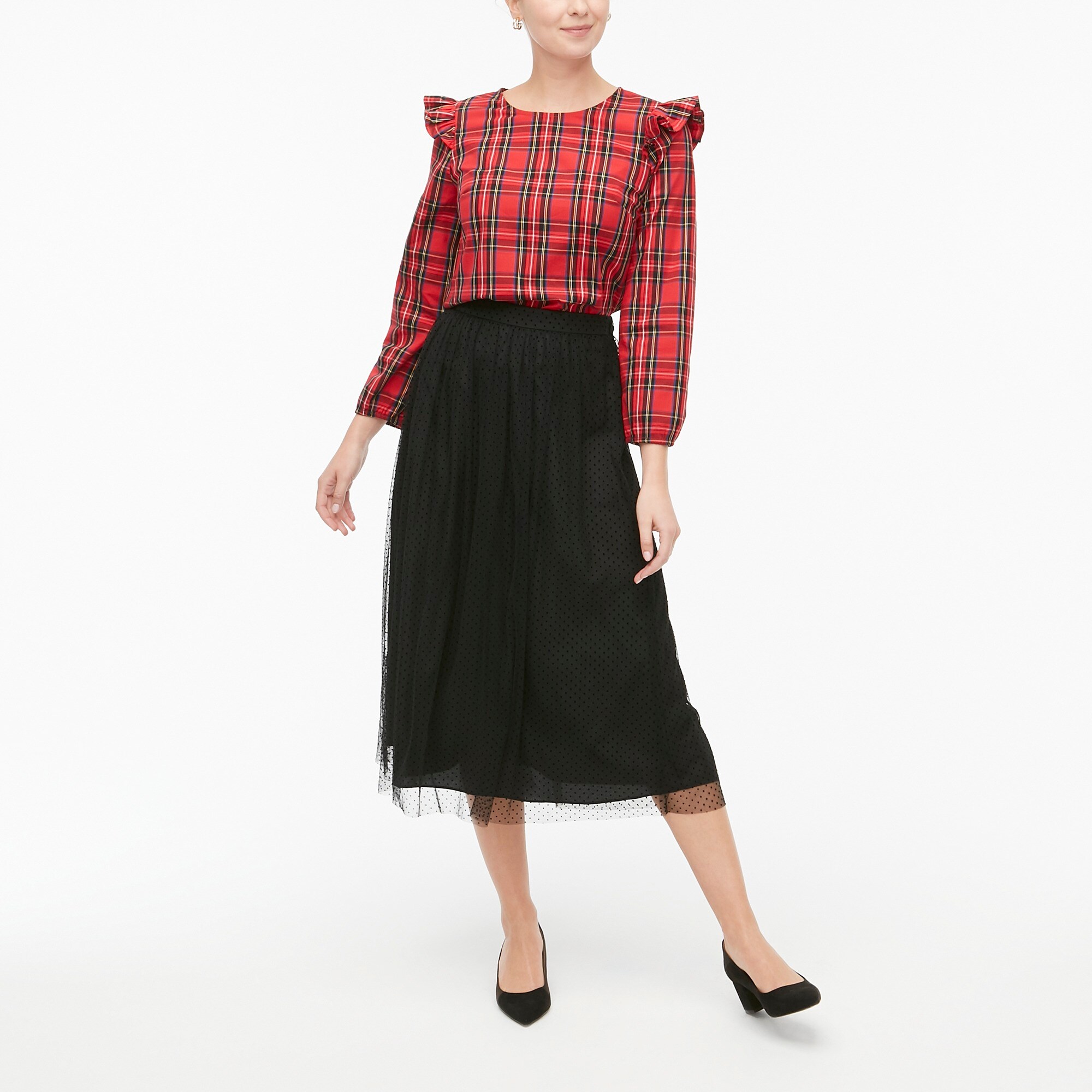 j crew factory denim skirt