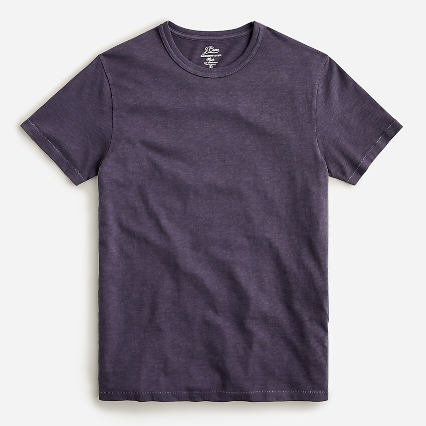 j.crew: garment-dyed slub cotton no-pocket t-shirt for men, right side, view zoomed