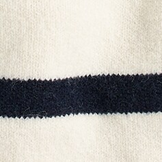 Mockneck sweater in striped Supersoft yarn NATURAL NAVY j.crew: mockneck sweater in striped supersoft yarn for women