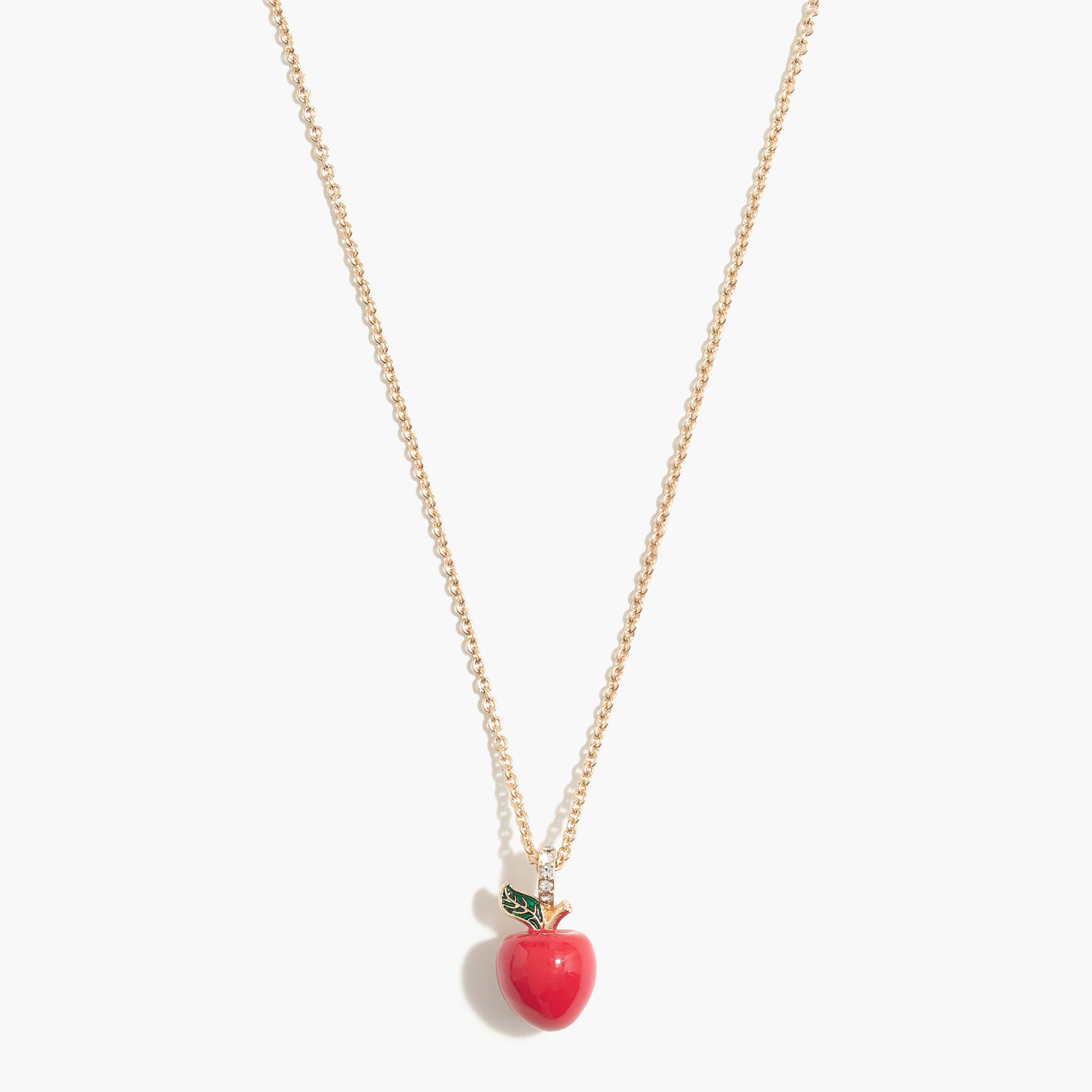 Apple pendant necklace