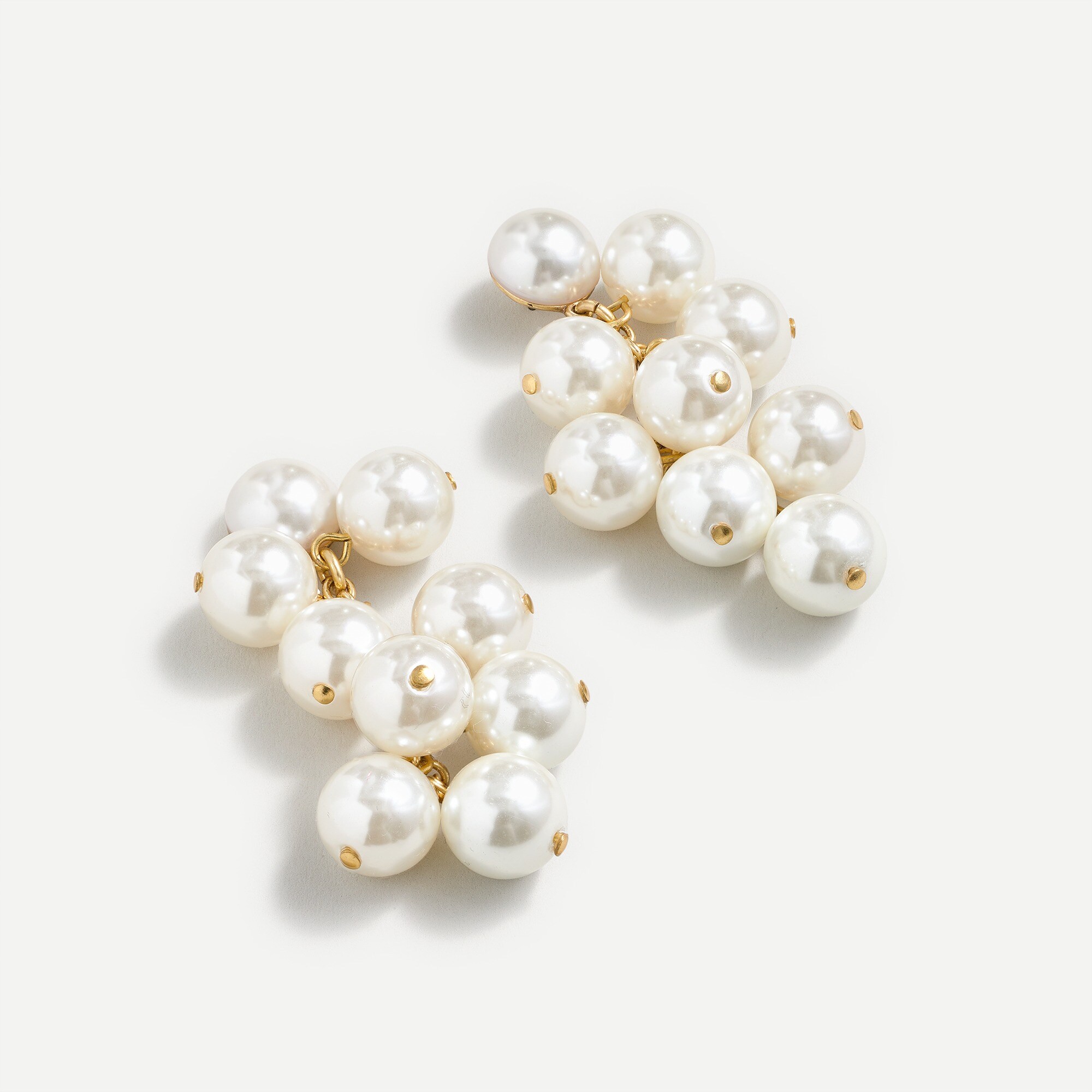 ☆TATIANA☆ Luster Pearl Chain Earrings EC1473 Pearl-cluster Dangle Earrings For Women | J.Crew