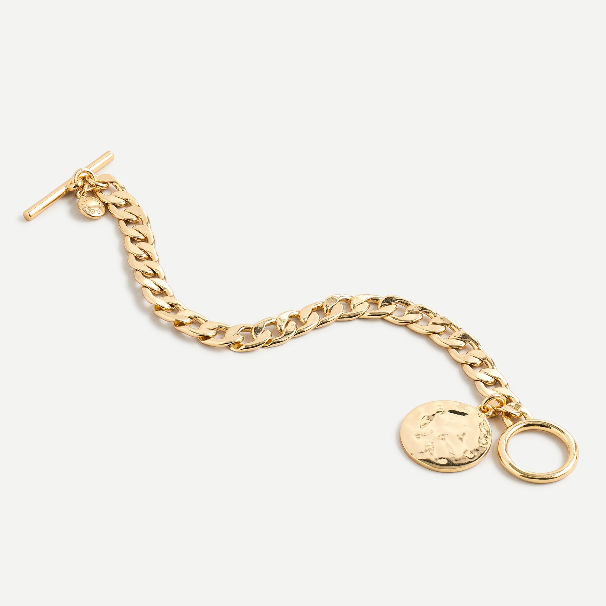J.Crew: Gold Chain Toggle Bracelet For Women