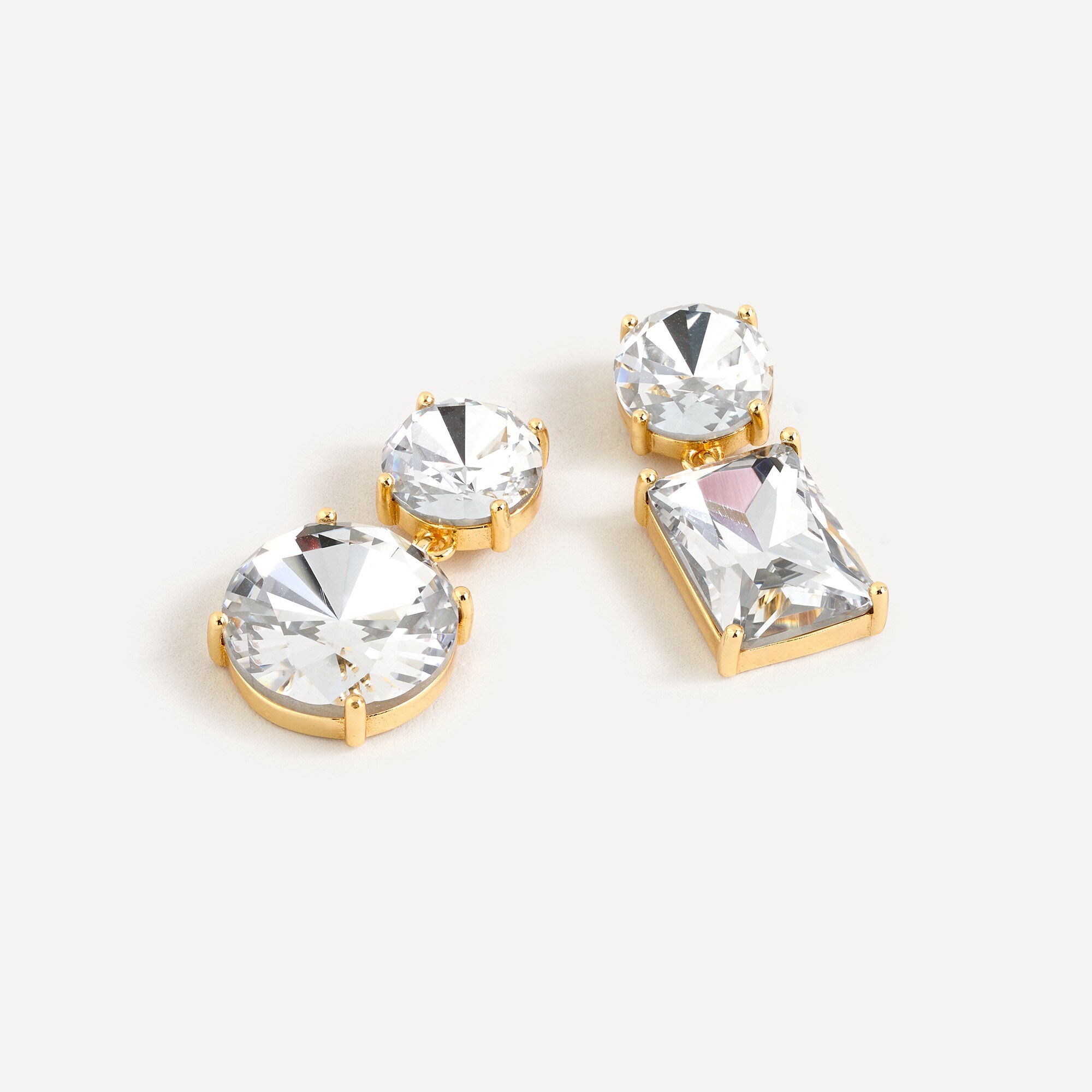 J crew crystal drop earrings sale