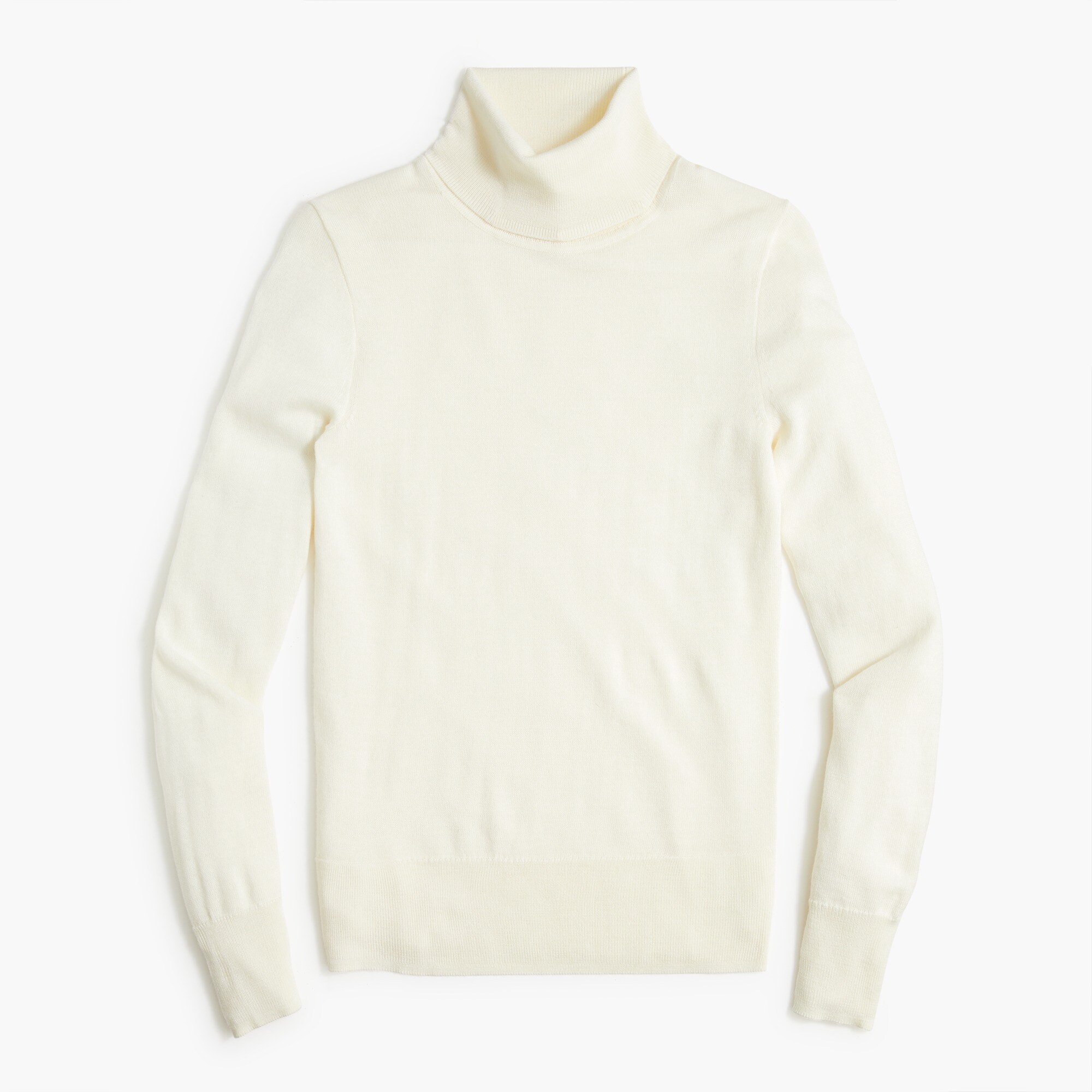 machine-washable merino wool-blend turtleneck for women