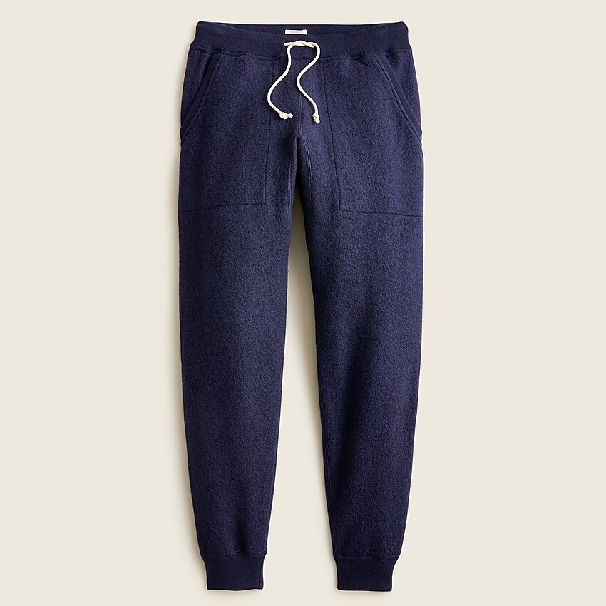 j.crew: wallace &amp; barnes boiled merino wool jogger sweatpant for men, right side, view zoomed