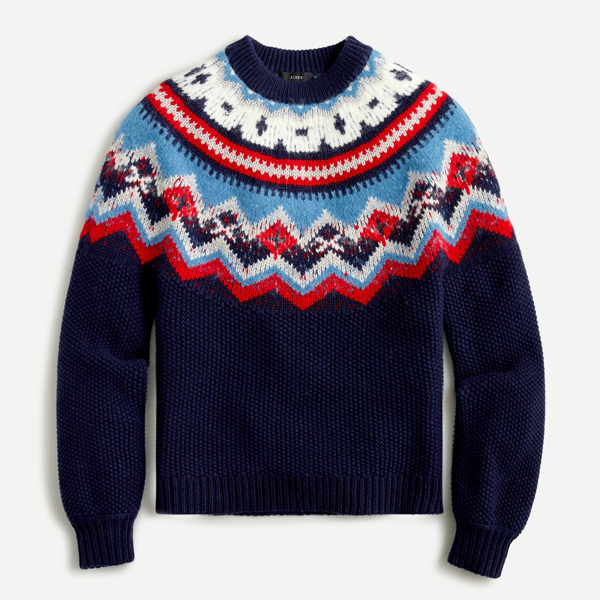 Zigzag Fair Isle Sweater For Women | J.Crew