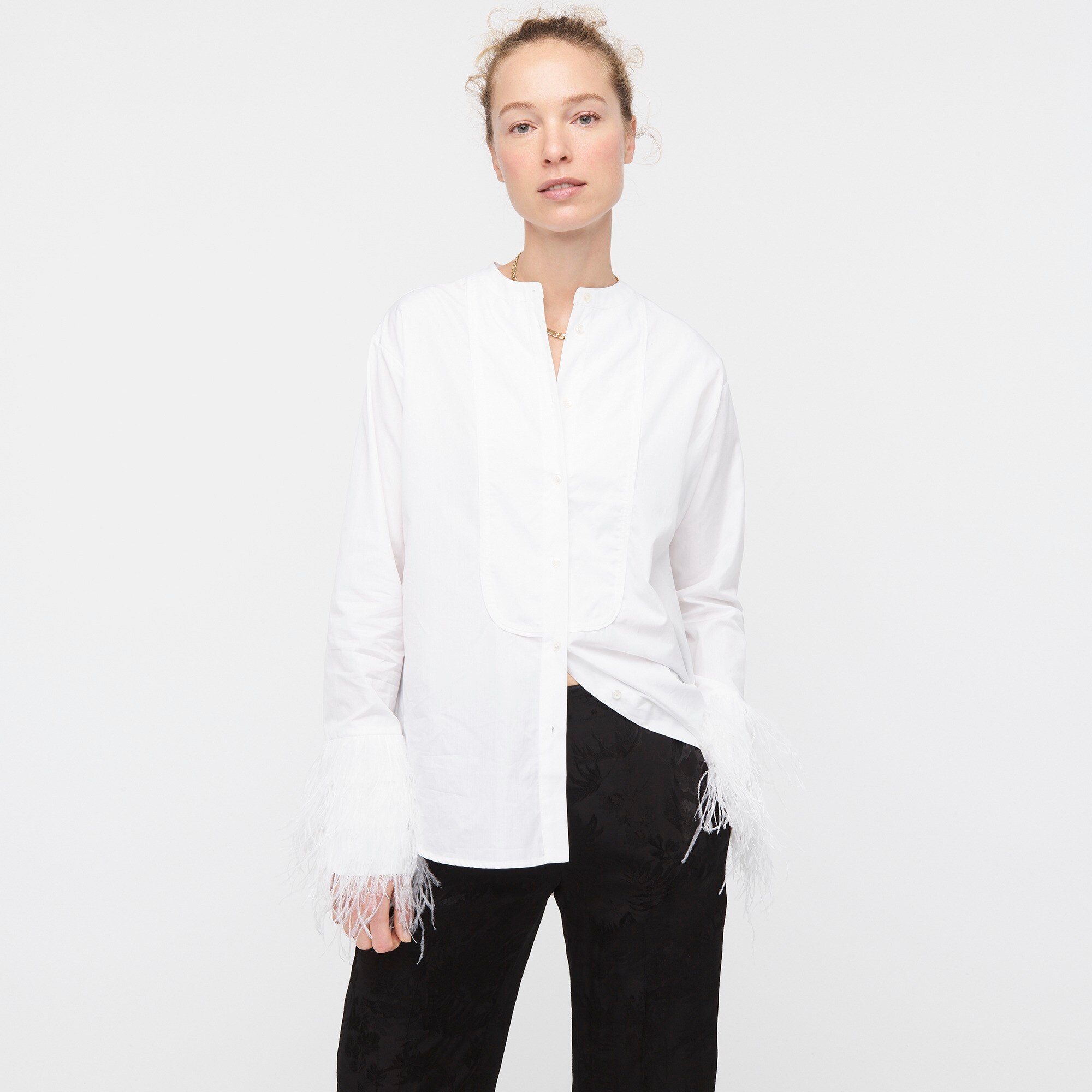 j crew tuxedo shirt